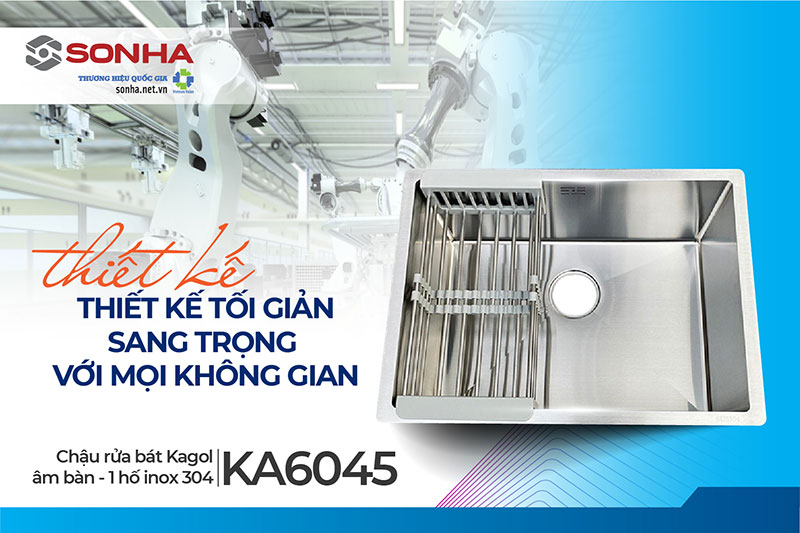 Thiết kế chậu Kagol KA6045 tối giản