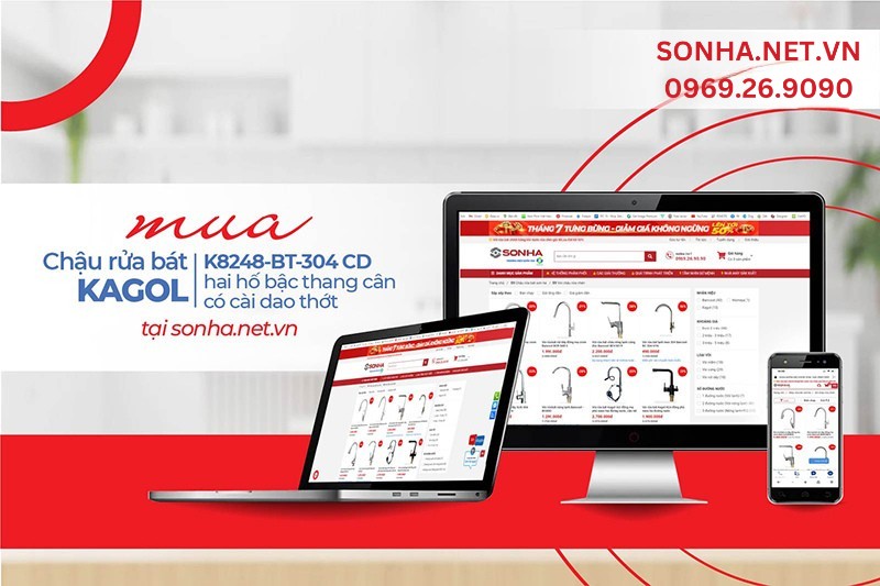 Sonha.net.vn địa chỉ mua chậu Kagol K8248-BT-304 CD gi&aacute; tốt