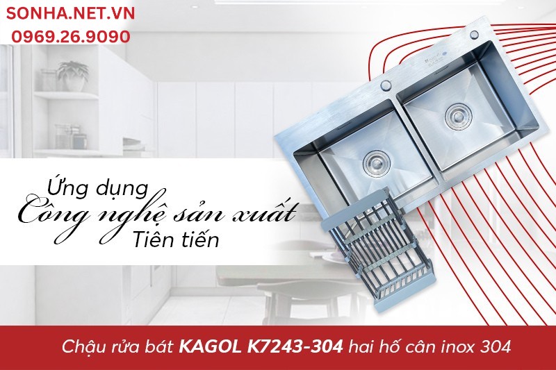 Kagol K7243-304 thiết kế tỉ mỉ nhờ công nghệ sản xuất tiên tiến