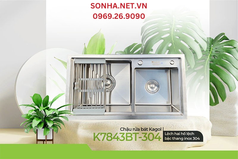 Chậu Kagol K7843BT-304 thiết kế tối ưu, tiện ích sử dụng