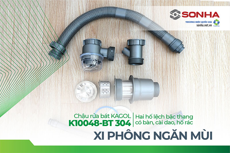 Xi phông chậu Kagol K10048-BT 304