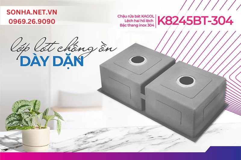 Miếng lót chống ồn Kagol K8245BT-304 giúp giảm tiếng ồn hiệu quả