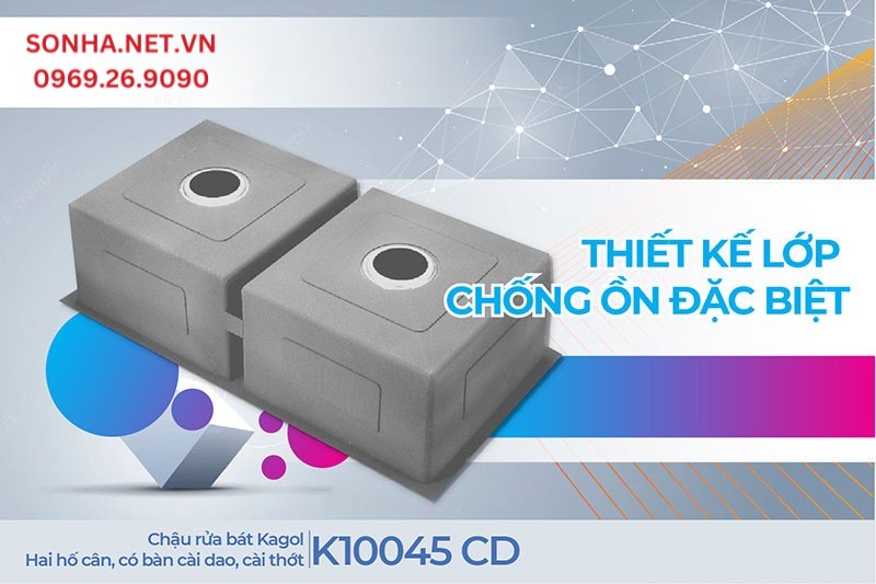 Lớp lót chống ồn đáy chậu Kagol K10045-CD giảm tiếng ồn hiệu quả