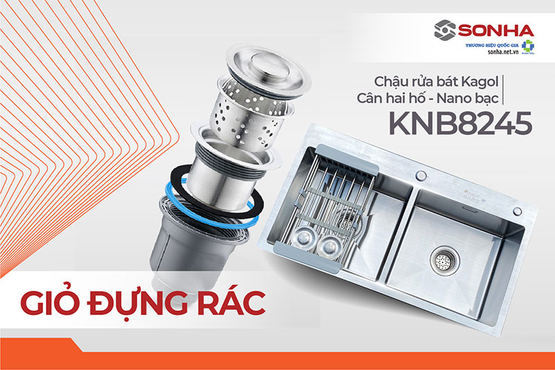 Giỏ lọc rác chậu Kagol KNB8245