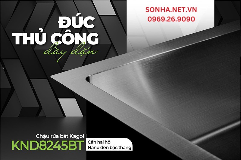 Kagol KND8245BT được đúc thủ công nên rất dày dặn, chắc chắn