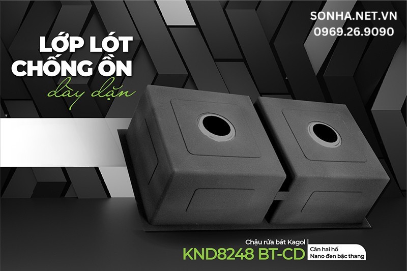 Lớp lót chống ồn Kagol KND8248 BT-CD giảm tiếng ồn va vào chậu
