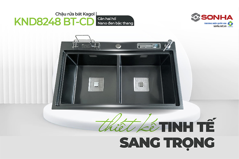 Chậu Kagol KND8248 BT-CD thiết kế sang trọng, tinh tế