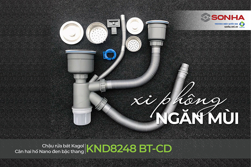 Xi phông chậu Kagol KND8248 BT-CD 