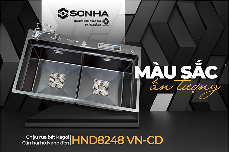 Màu sắc chậu Kagol HND8248 VN-CD ấn tượng