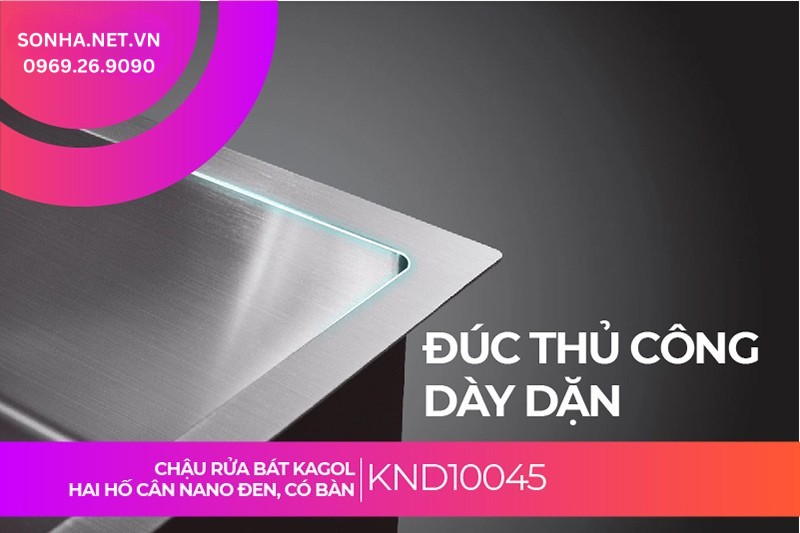 Kagol KND10045 có thiết kế dày dặn, đẹp mắt nhờ được đúc thủ công tinh xảo