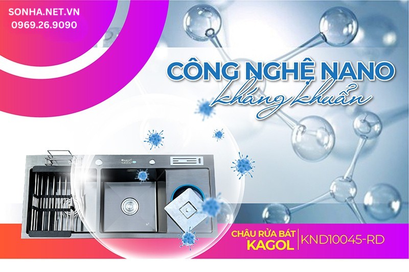 KND10045-RD được phủ nano nên chống bám dính, trầy xước hiệu quả