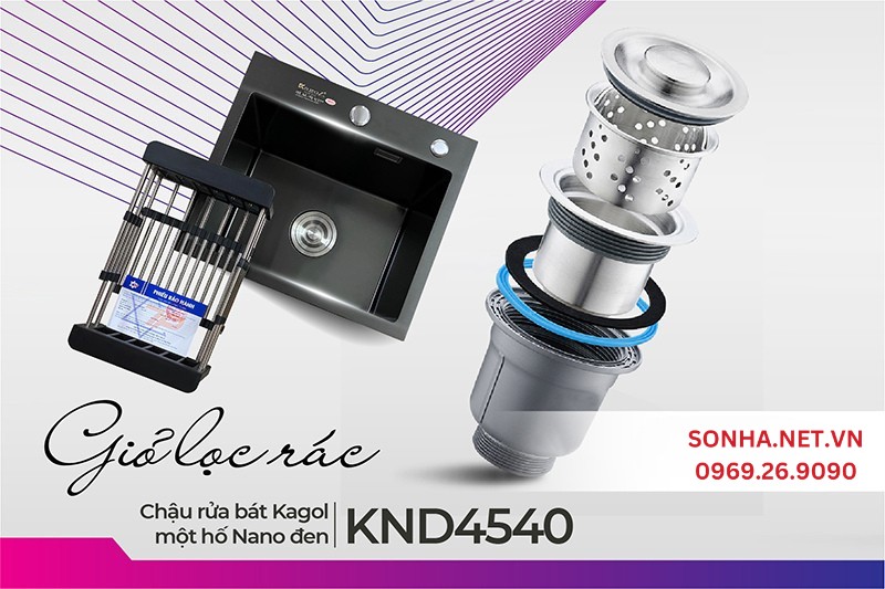 Giỏ lọc rác Kagol KND4540 tiện lợi trong việc nấu nướng hàng ngày