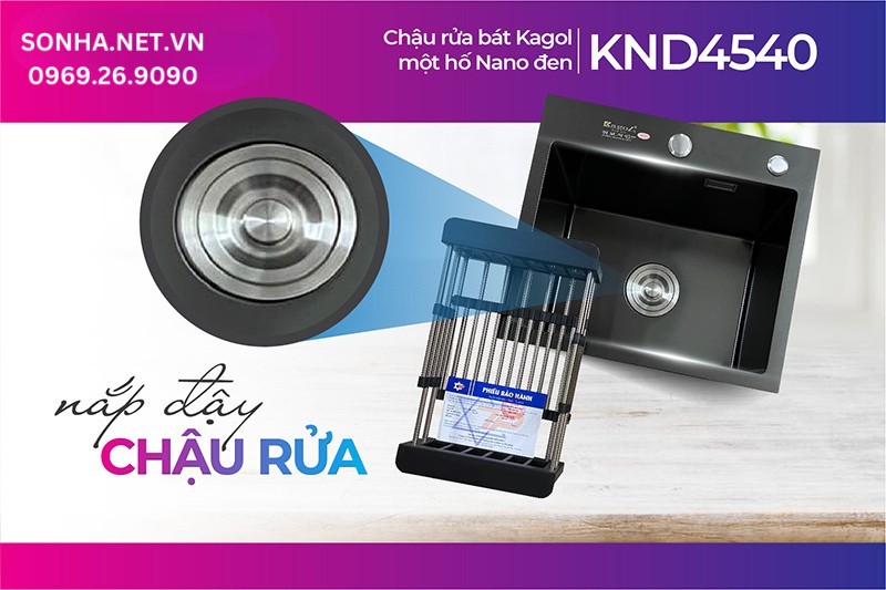 Nắp đậy chậu Kagol KND4540 giữ nước hiệu quả