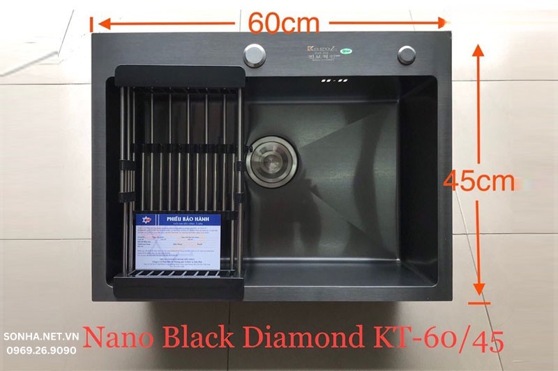 Hình ảnh thực tế chậu rửa bát 1 hố Kagol KND6045