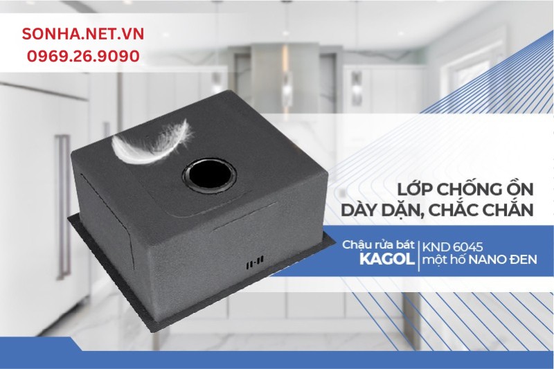 Lớp lót chống ồn Kagol KND6045 giảm tiếng ồn hiệu quả của tiếng nước, bát đũa