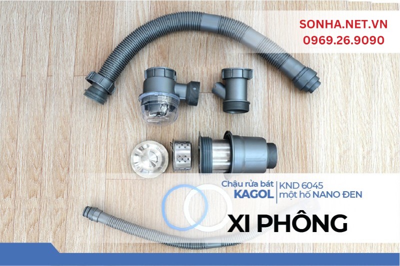 Xi phông chậu Kagol KND6045 có độ bền cao, chịu nhiệt cực tốt