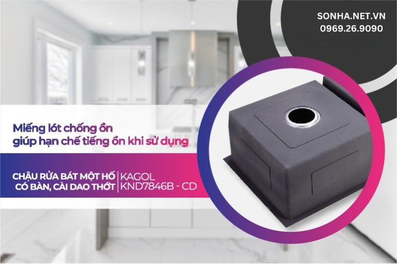 Lớp chống ồn dưới đáy chậu giúp hạn chế tiếng ồn và gia tăng thẩm mỹ
