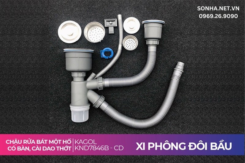 Xi phông Kagol KND7846B-CD chịu nhiệt tốt, chống va đập, nứt vỡ
