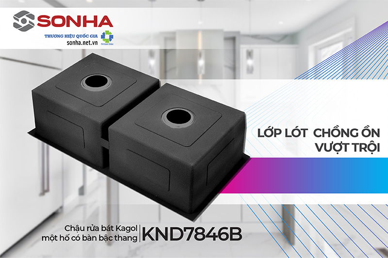 Lớp chống ồn chậu Kagol KND7846B