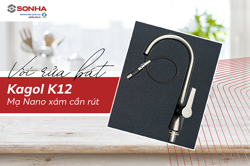 Vòi rửa bát cần rút Kagol K12 