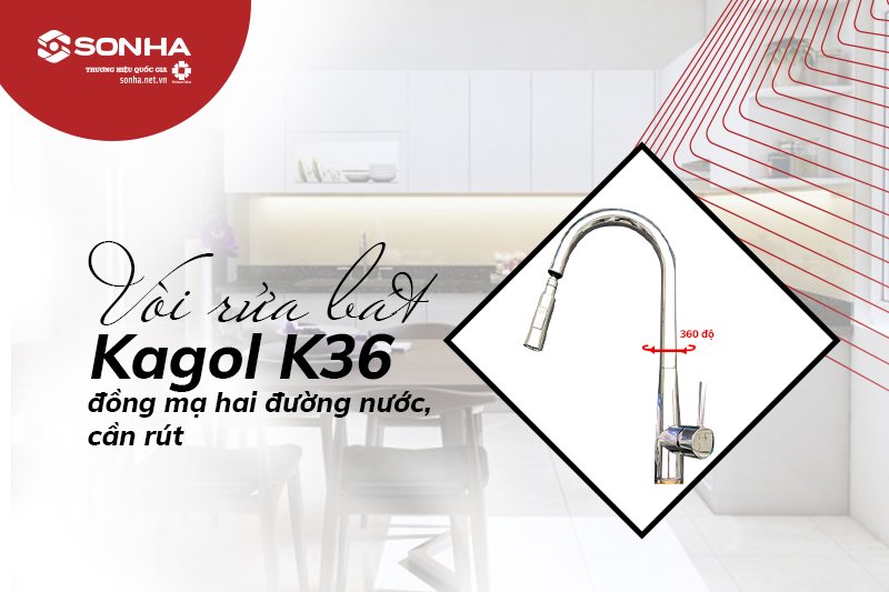 Vòi nước rửa bát Kagol K36