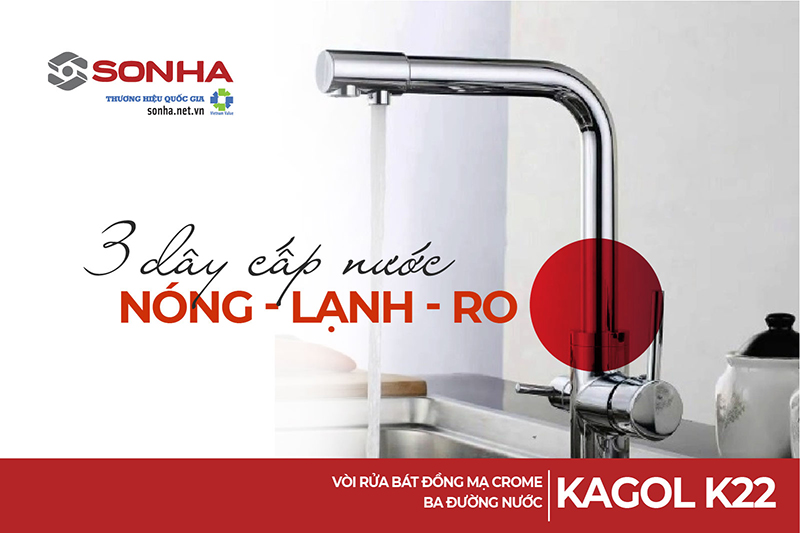 Vòi Kagol K22 ba chế độ nước