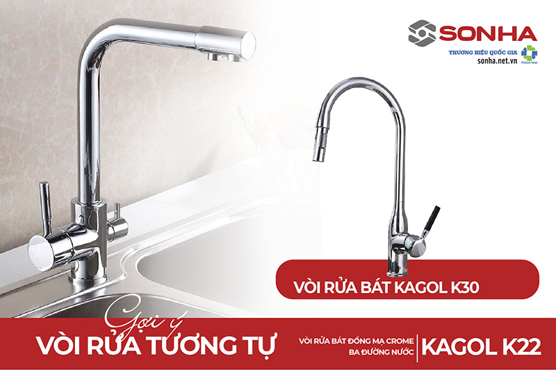 Vòi nước rửa chén Kagol K30