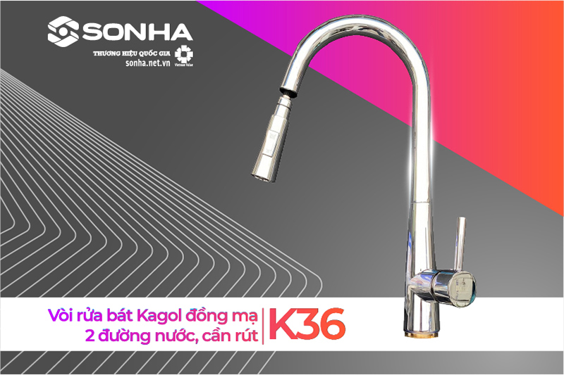 Vòi rửa bát Kagol K36