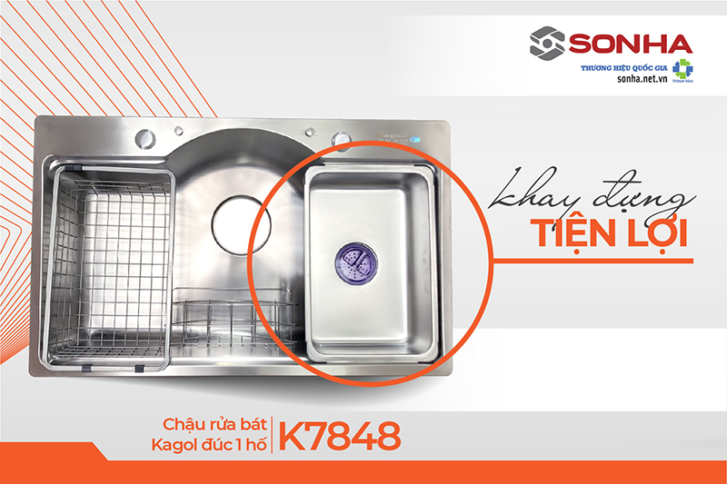 Chậu Kagol K7848 đa dạng tiện ích 