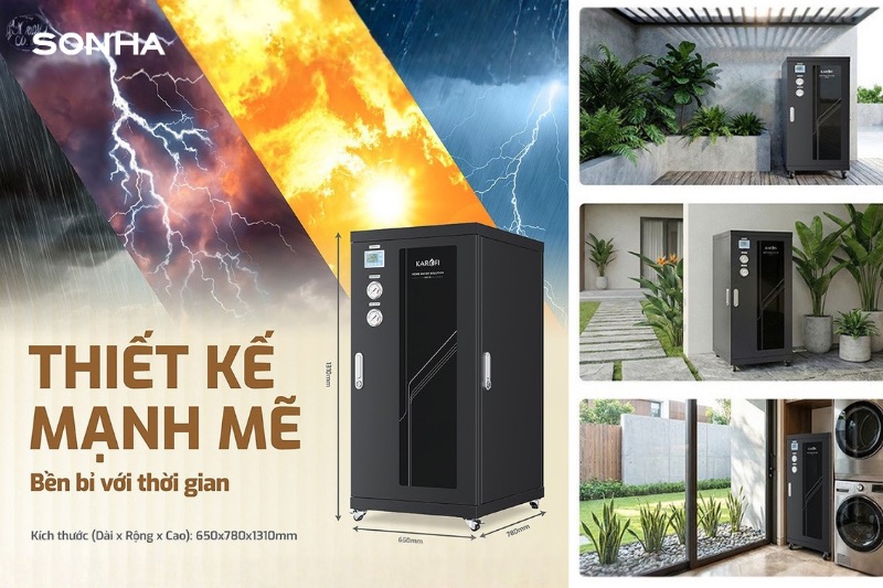 M&aacute;y lọc tổng đầu nguồn Karofi KST-79T mạnh mẽ, bền bỉ