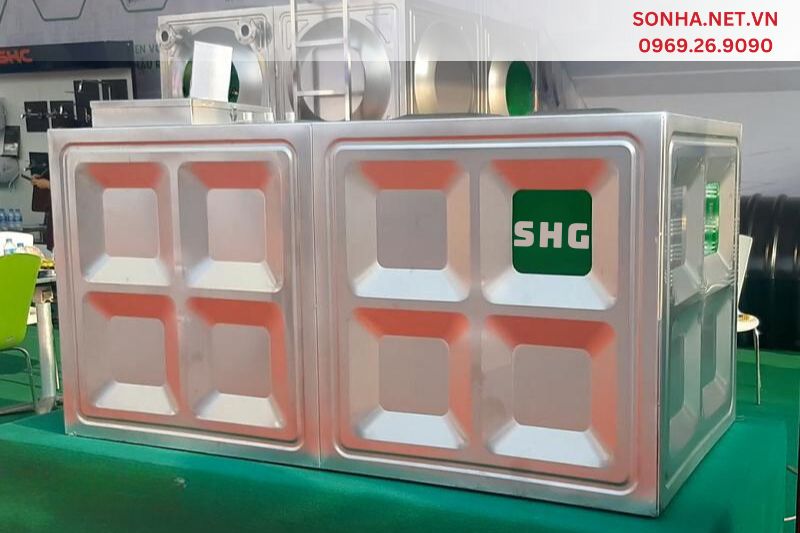 Bể ngầm SHG 2000L có sức chứa lớn, đảm bảo nguồn nước an toàn