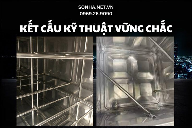 Bể ngầm Sơn Hà Xanh SHG có kết cấu vững chắc