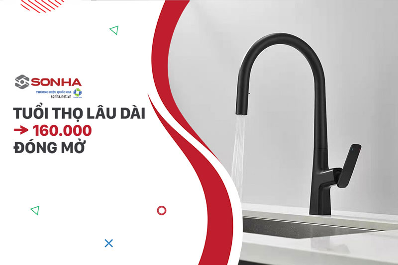 Vòi nước rửa bát Kagol K62 tuổi thọ bền lâu