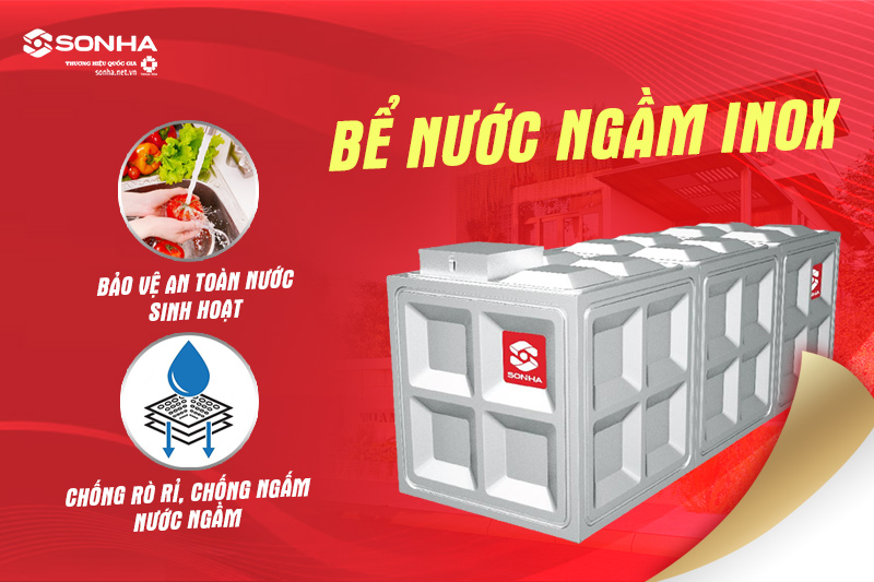 Bể vuông hạn chế tối đa tình trạng rò rỉ nước