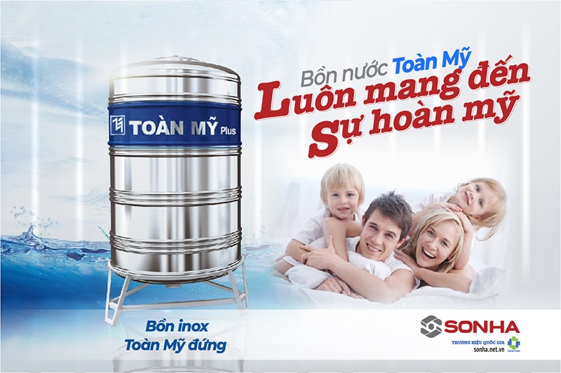 Bồn inox đứng Toàn Mỹ