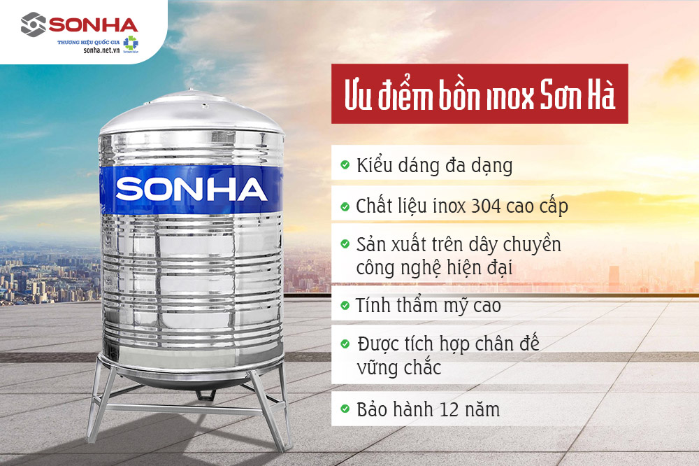 Tại sao nên sử dụng bồn inox Sơn Hà