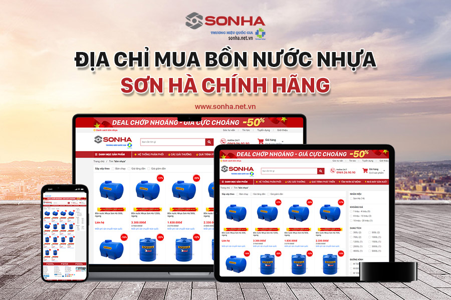 Sơn Hà - địa chỉ bán bồn nhựa hàng đầu cho người tiêu dùng Việt