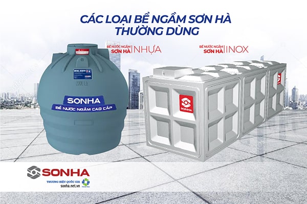 Các loại bể nước ngầm Sơn Hà