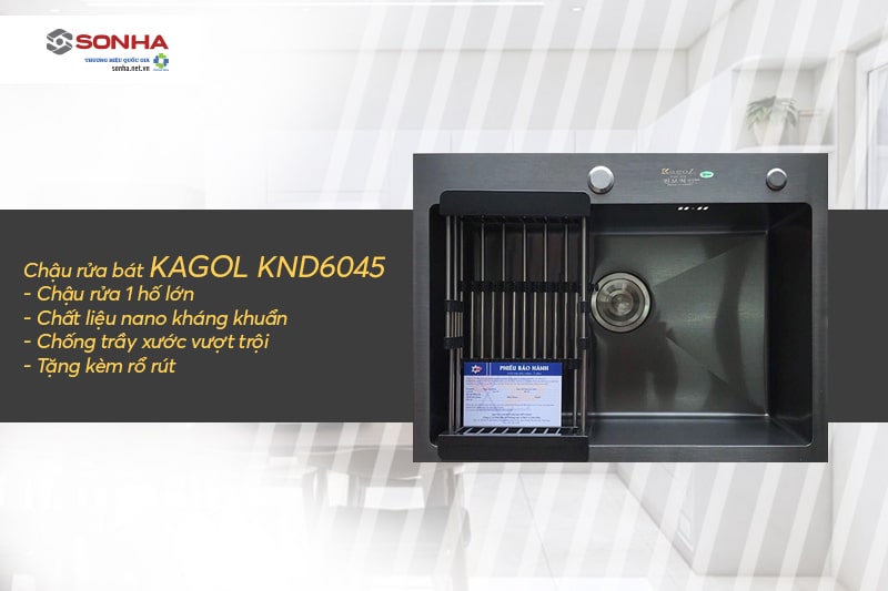 Ưu điểm chậu 1 hố Kagol KND6045