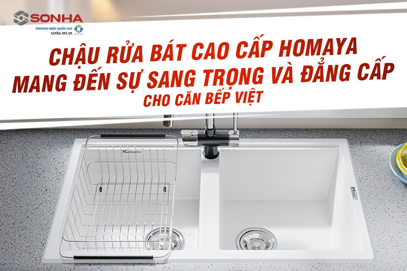 Chậu rửa bát Homaya - Thương hiệu cao cấp giá bình dân tại Việt Nam