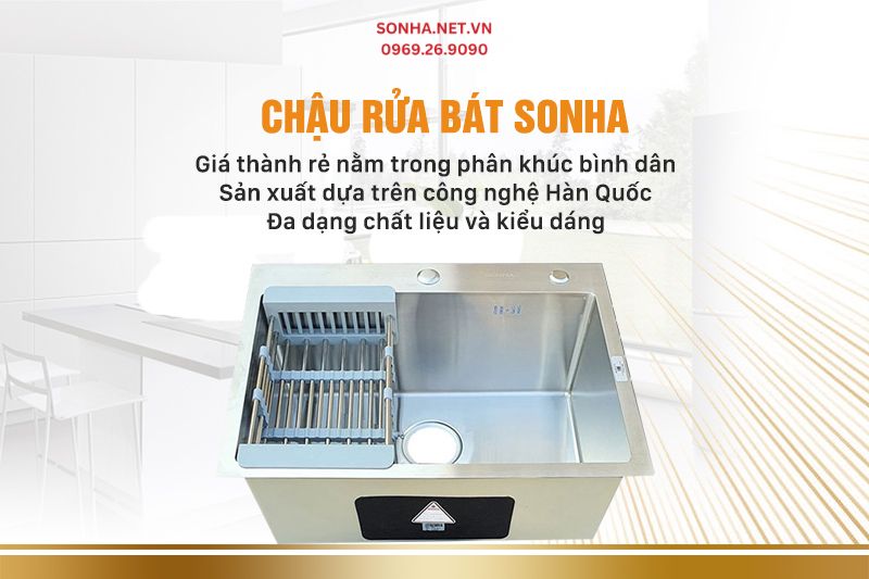 Chậu rửa bát inox Sơn Hà
