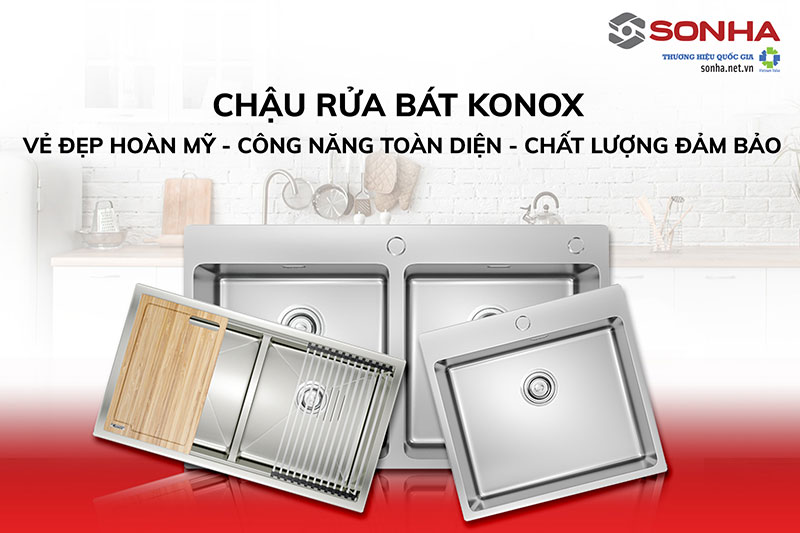 Chậu rửa bát Konox