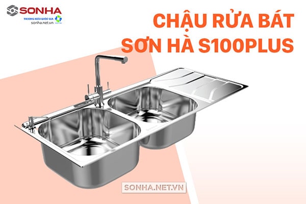 Chậu rửa bát 2 hố S100Plus 