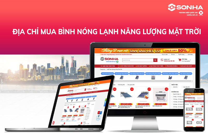 Địa chỉ mua thái dương năng Sơn Hà chính hãng