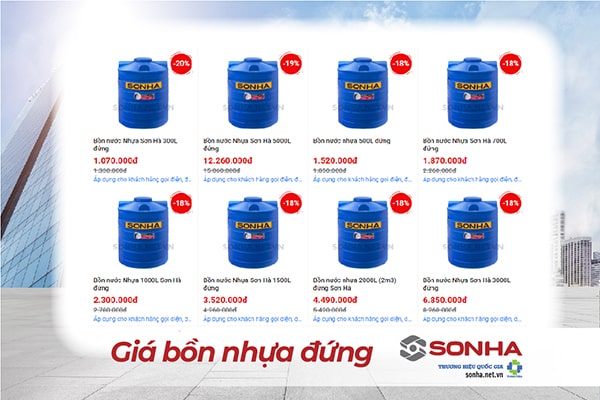 Giá téc nhựa đứng Sơn Hà