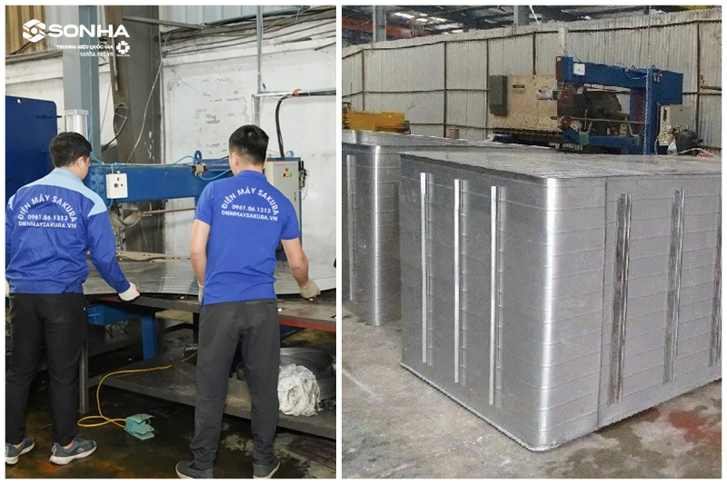 Hình ảnh lắp đặt bể nước ngầm inox Sakura