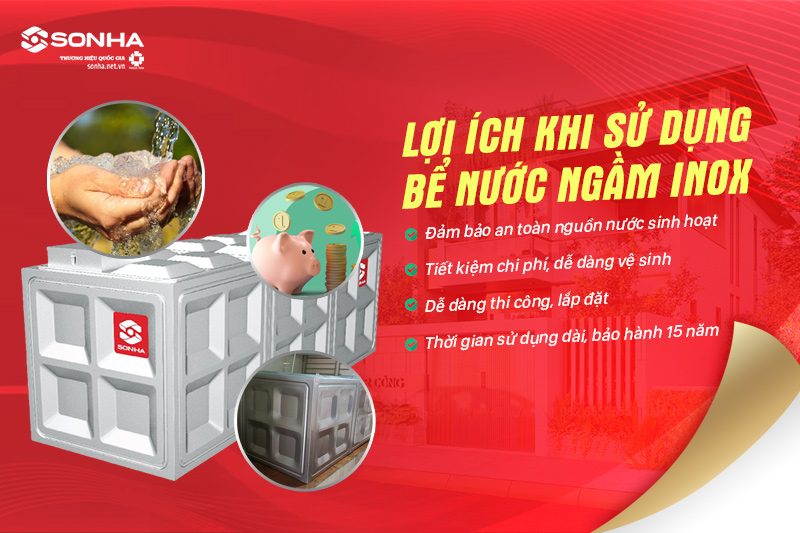3 ưu điểm nổi bật để bồn nước inox vuông được người dùng ưa chuộng