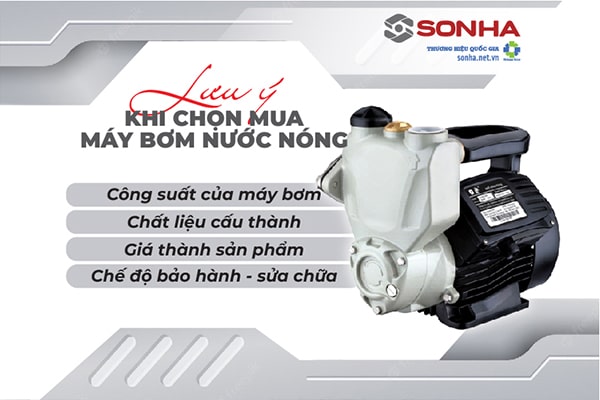 Lưu ý chọn mua máy bơm nước nóng