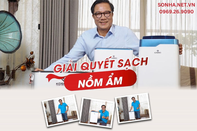 Máy hút ẩm - giải quyết sạch nồm ẩm