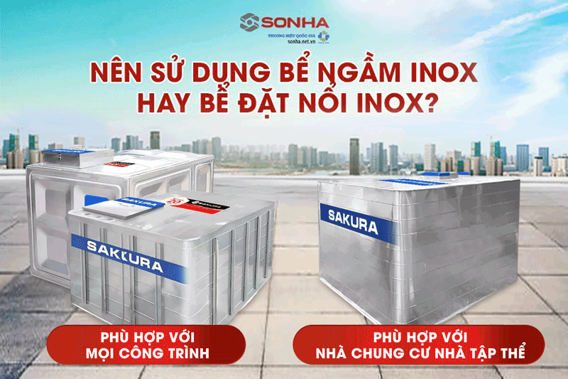 Nên sử dụng bể vuông ngầm hay bể đặt nổi?
